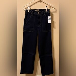 Frame Trapunto Straight Leg Jeans in Stargirl Sz 25